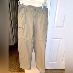 KUHL Women’s Beige Hiking Outdoor Pants w/ Zip Off Shorts size 8‎ Short